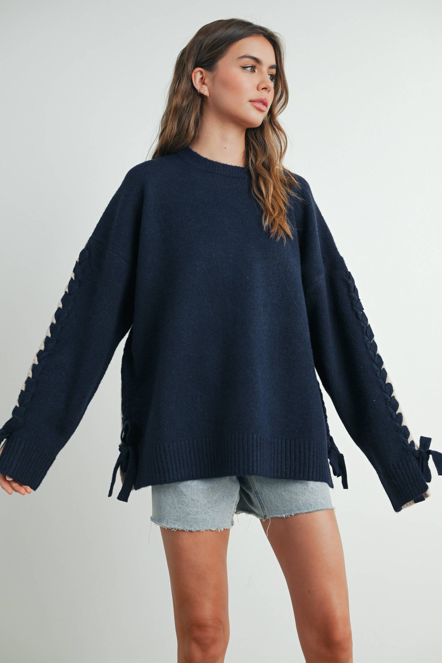 Crew Neck Pullover Sweater