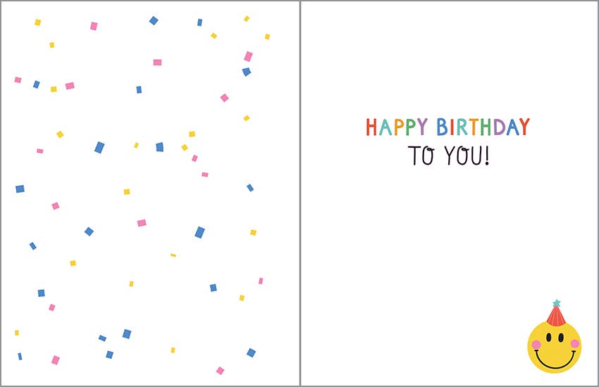 Birthday Card | Smiley Party