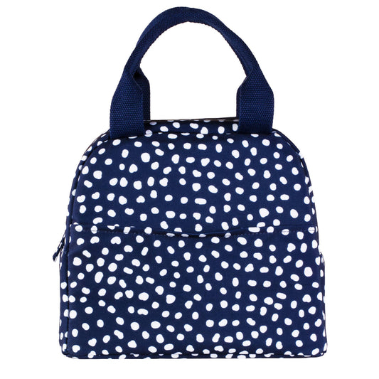 Lunch Tote | Navy Dot