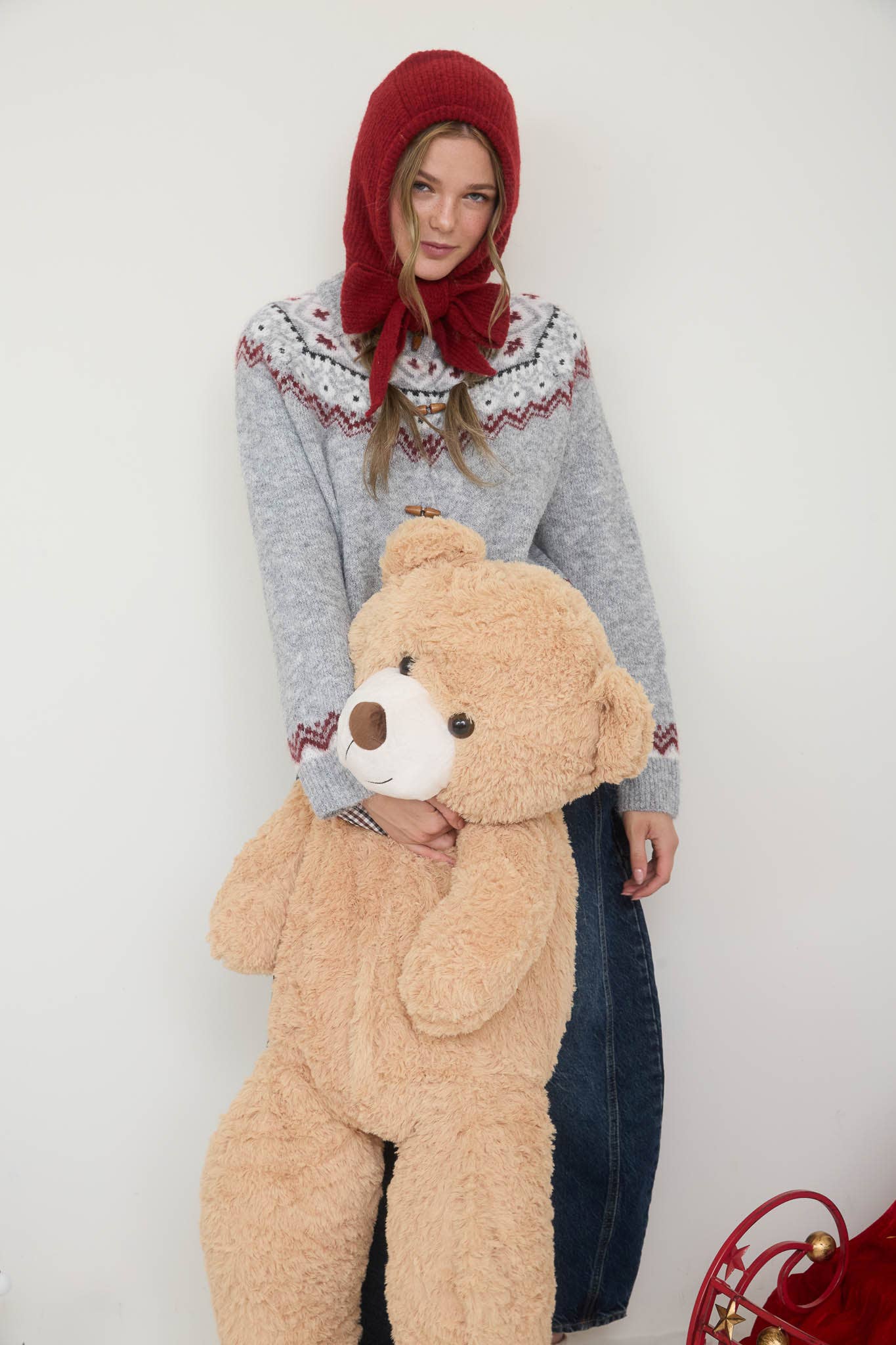 Faire Isle Toggle Button Cardigan