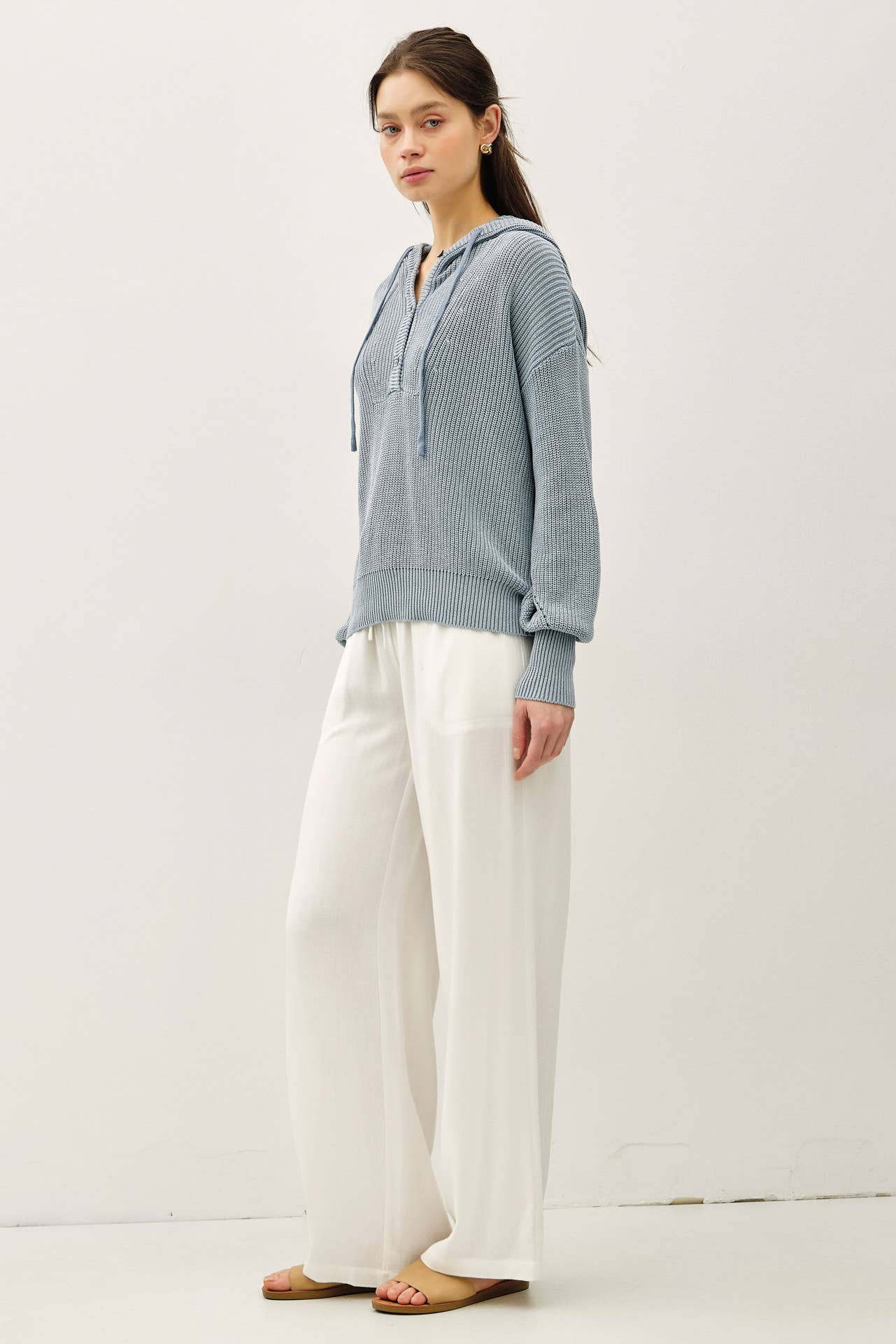 Chunky Henley Hoodie