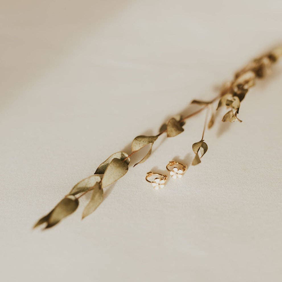 Mini Flower Hoops