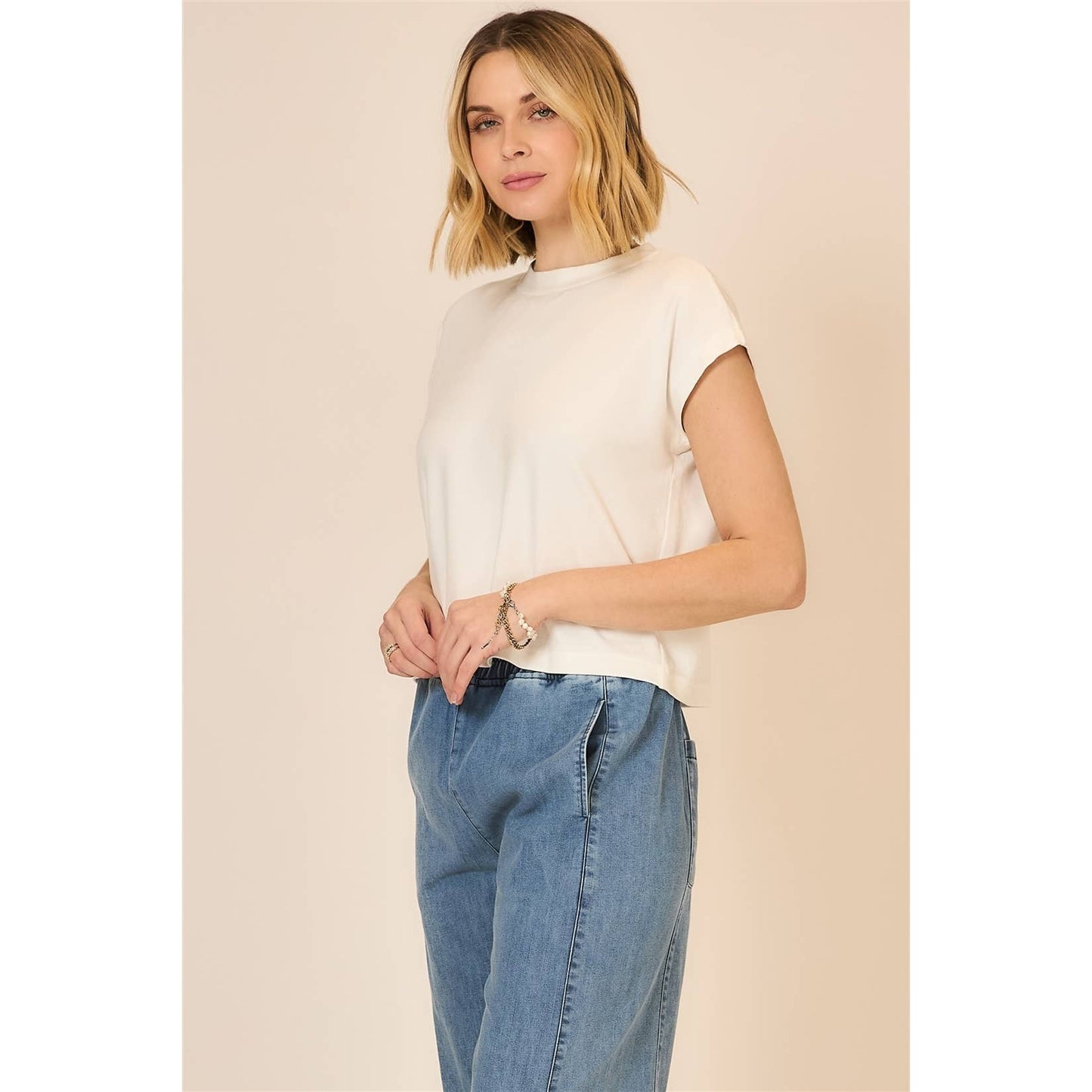 Solstice Relaxed Cap Sleeve Top