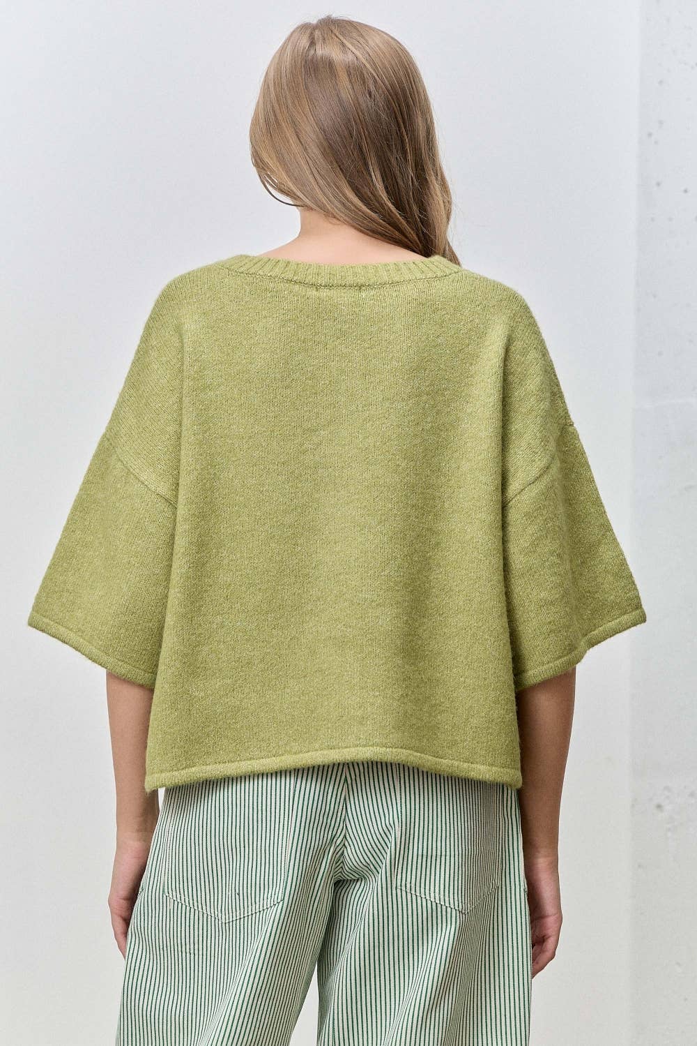 Short Sleeve Knit Cardigan