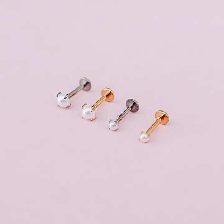 Pearl Flat Back Stud