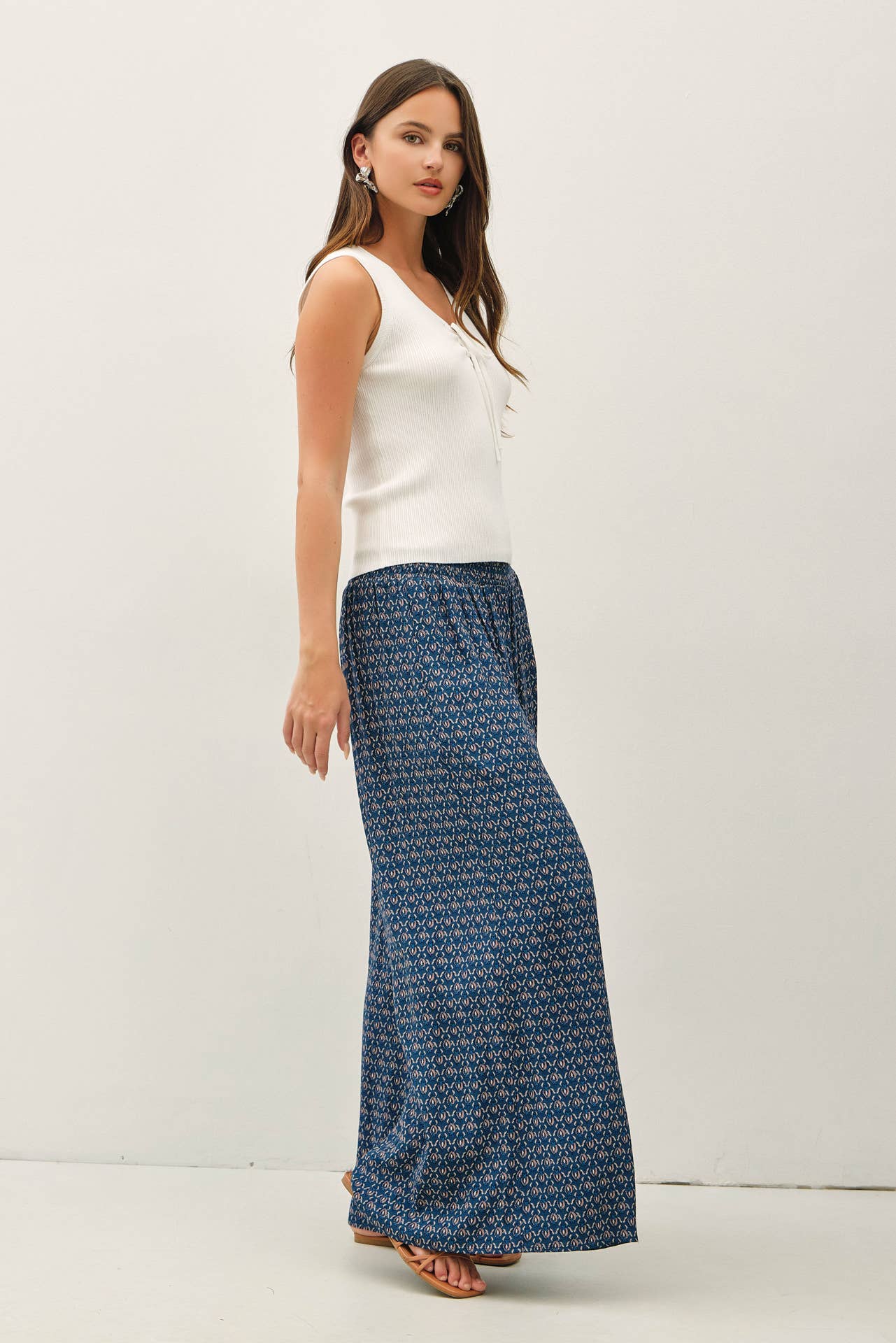 Paisley Printed Palazzo Pants