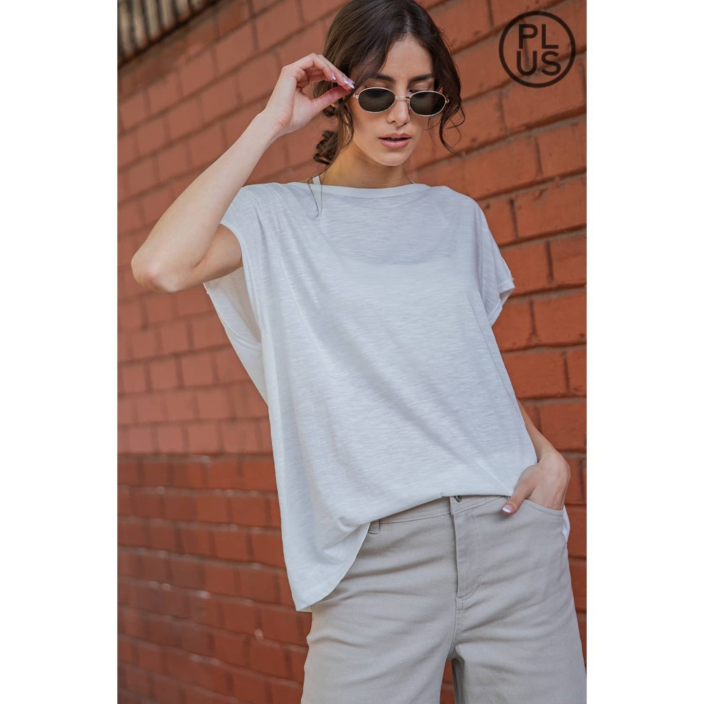 Mineral Washed Top | Plus Exclusive
