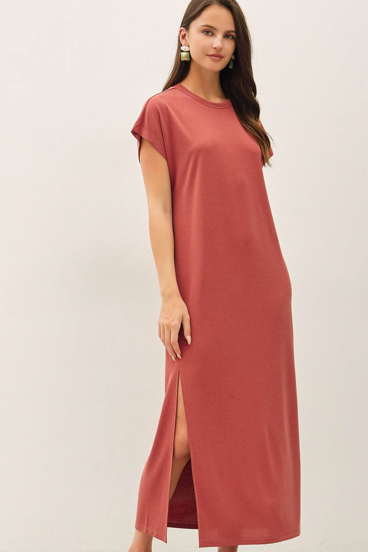 Cap Sleeve Maxi Dress