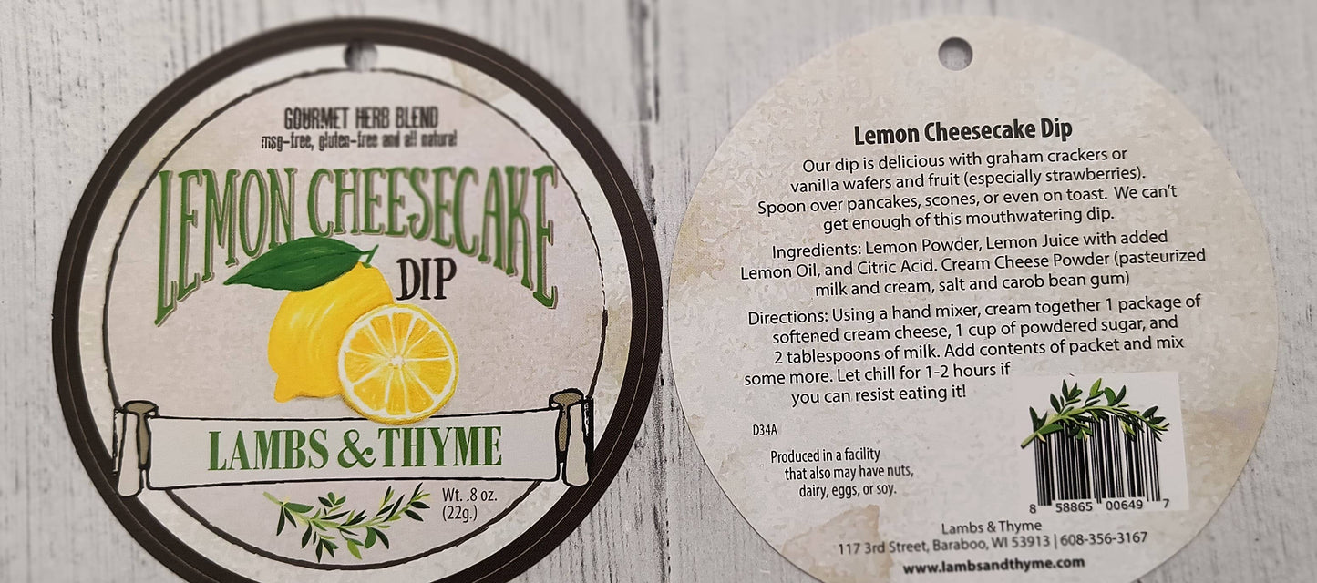 Herb Blend Dip | Lemon Cheesecake