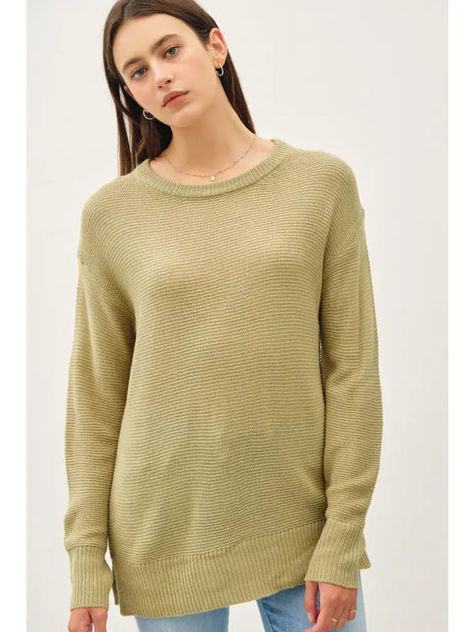 Basic Round Neck Boyfriend Sweater
