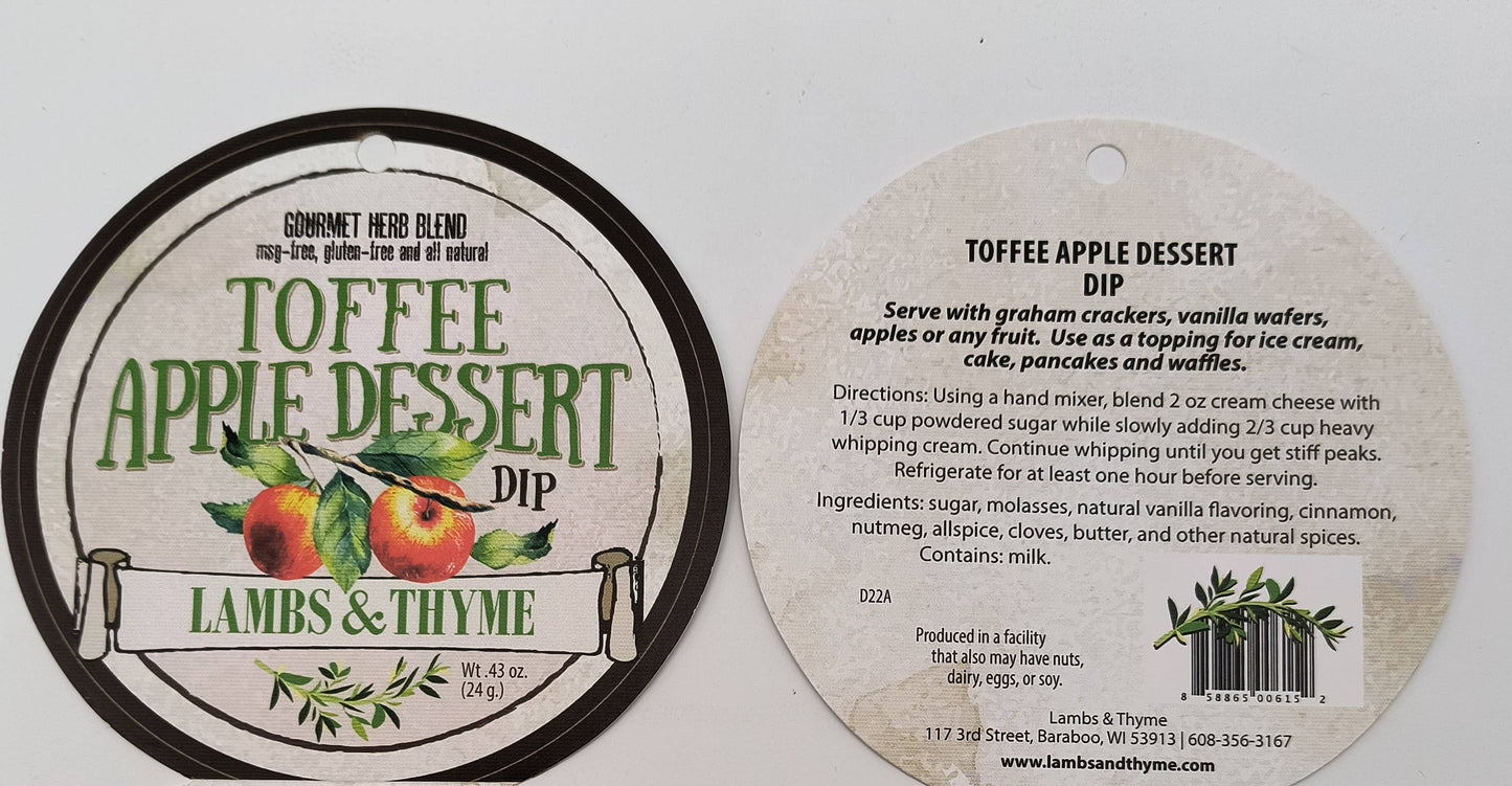 Herb Blend Dip | Toffee Apple Dessert