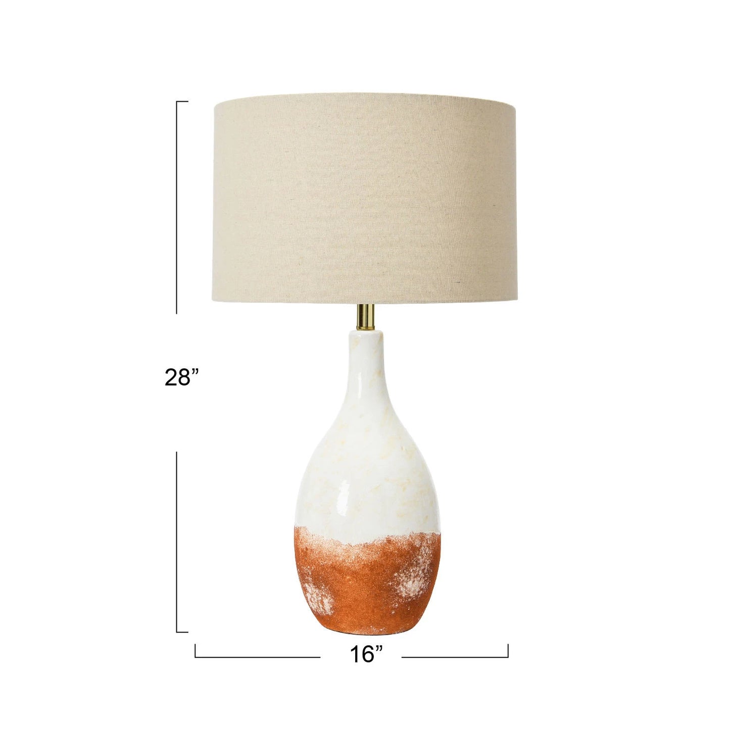 Ceramic Table Lamp with Linen Shade