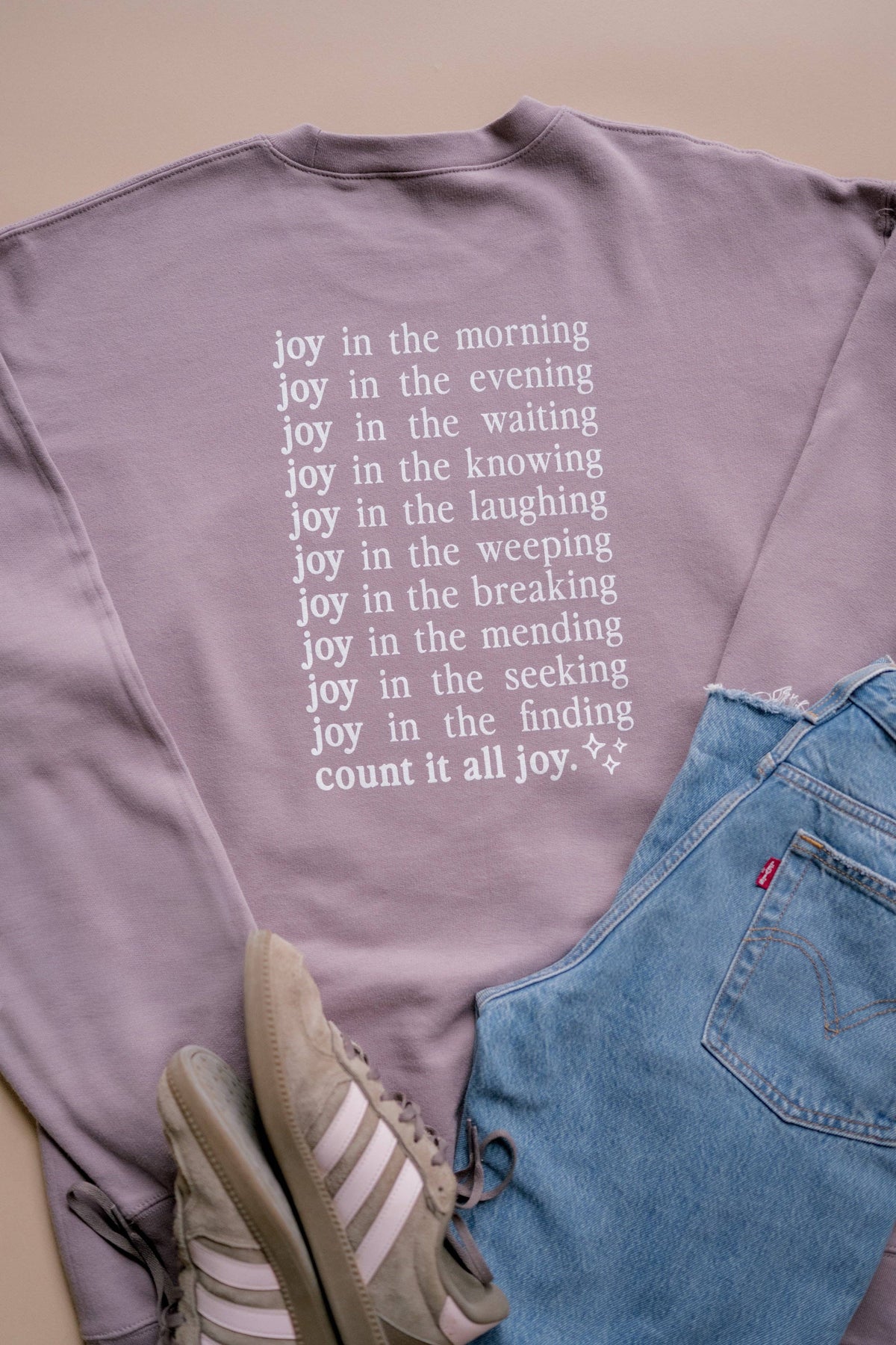 Count It All Joy Sweatshirt |  Dusty Mauve