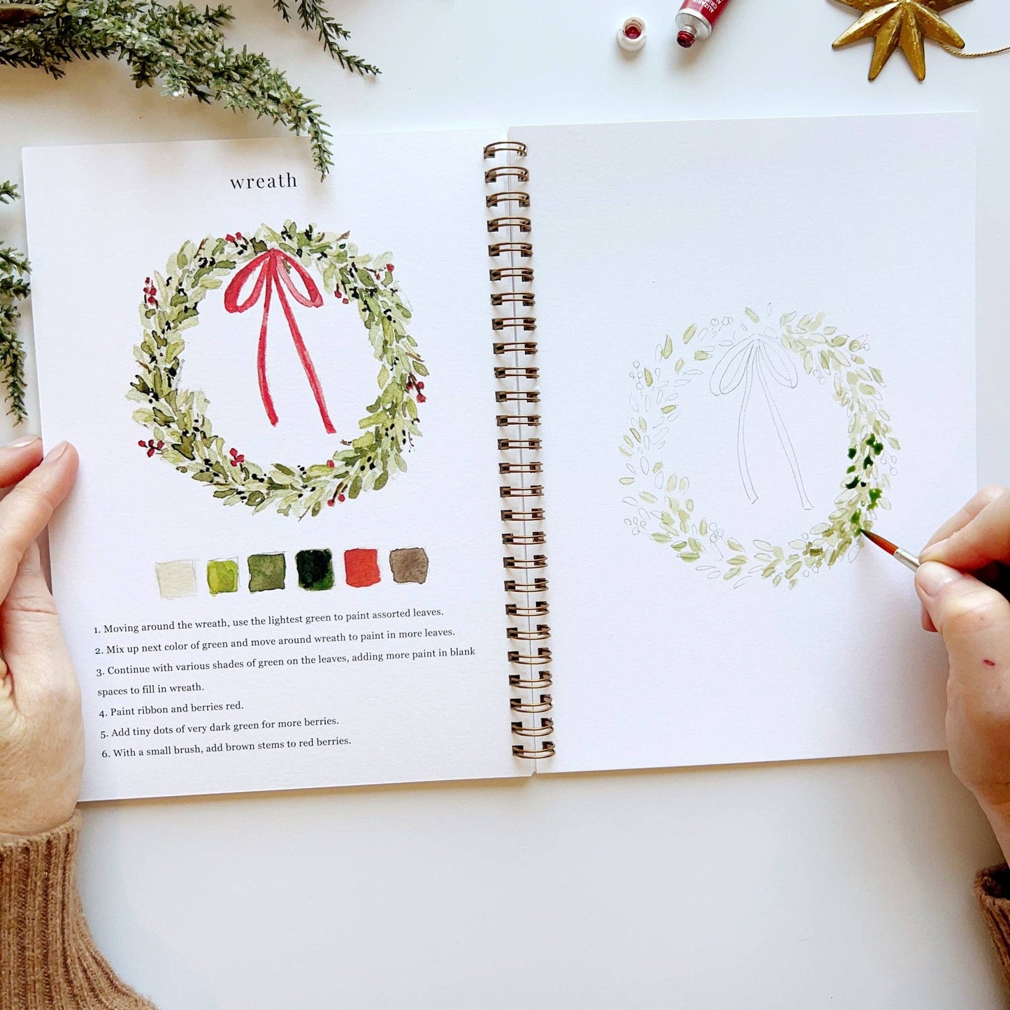 Watercolor Workbook | Christmas