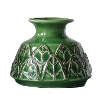 Green Stoneware Vases