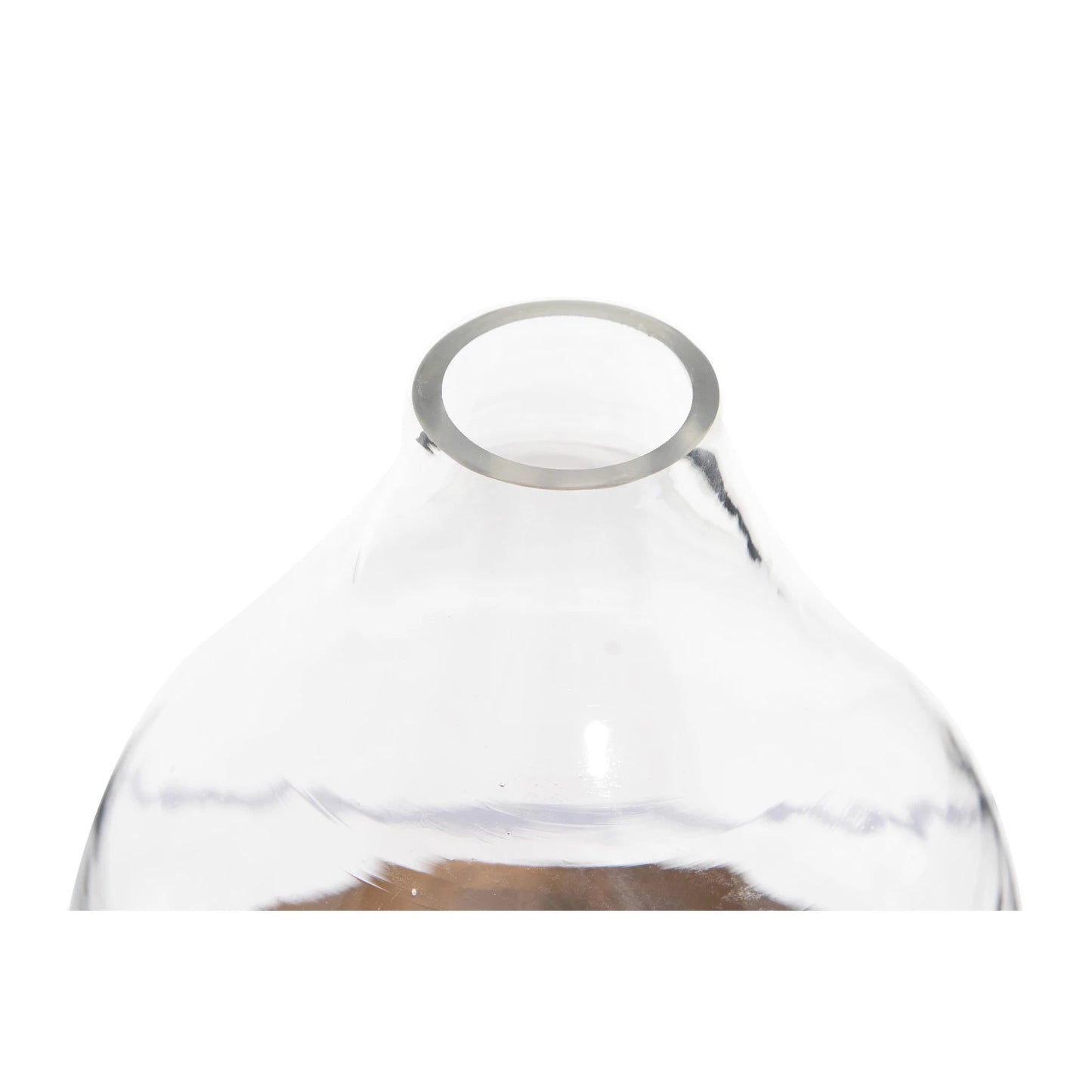 Glass Cloche with Metal Tray