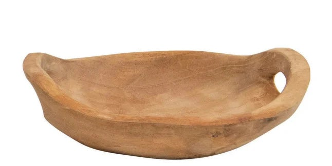 Teak Wood Bowls with Handles
