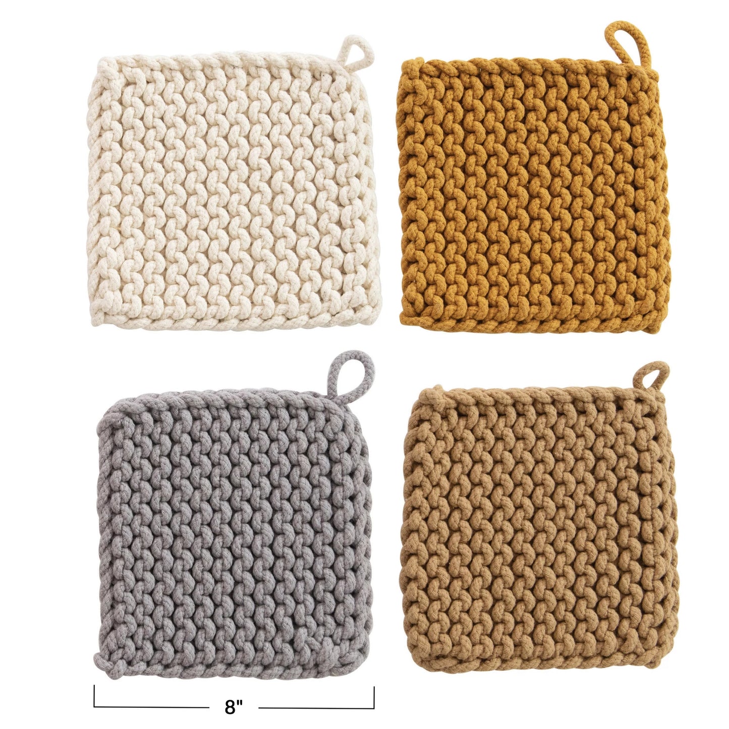 Cotton Crocheted Pot Holder