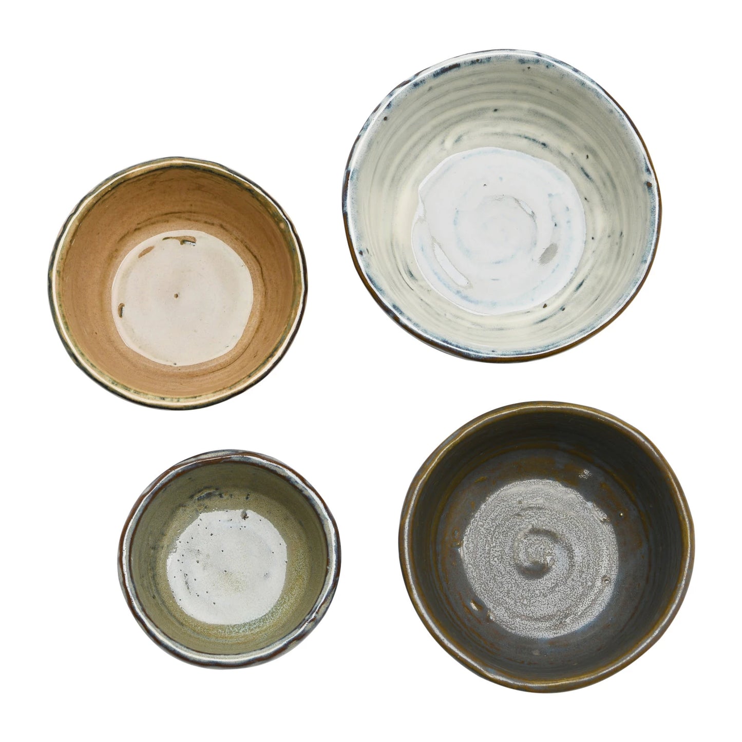 Stoneware Bowls with Glaze