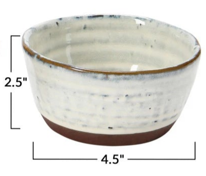 Stoneware Bowls with Glaze