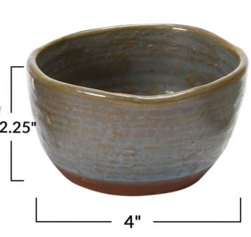 Stoneware Bowls with Glaze