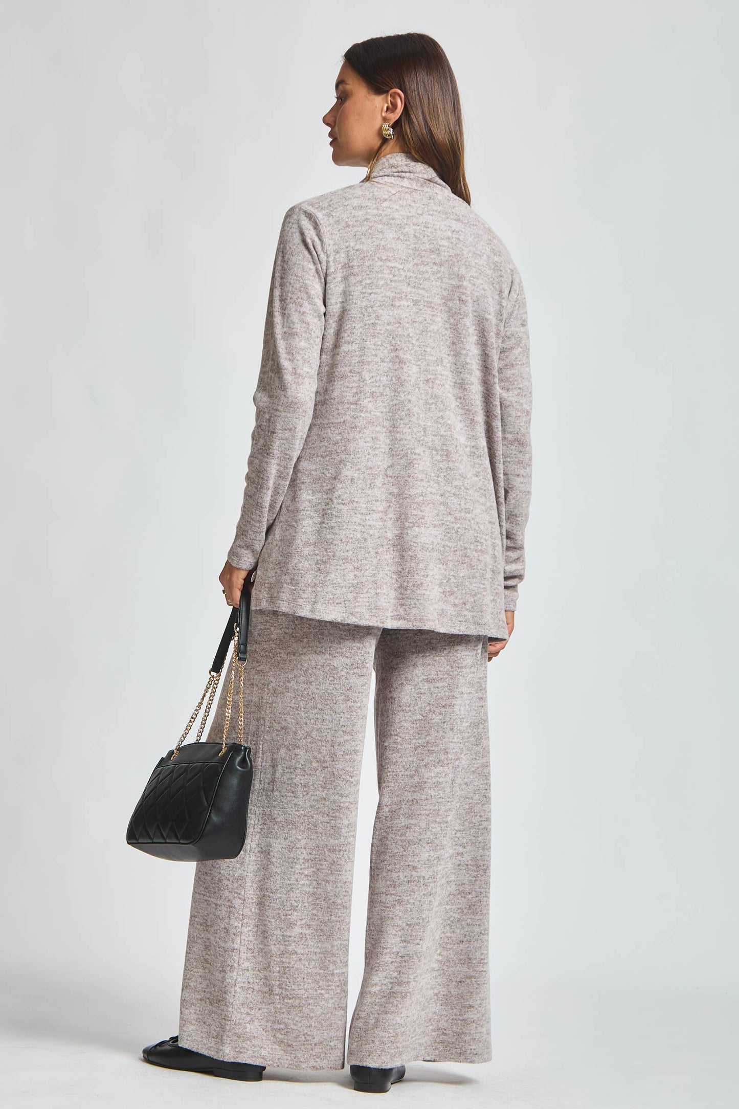 Soft Tank + Cardigan + Relaxed Pants Set