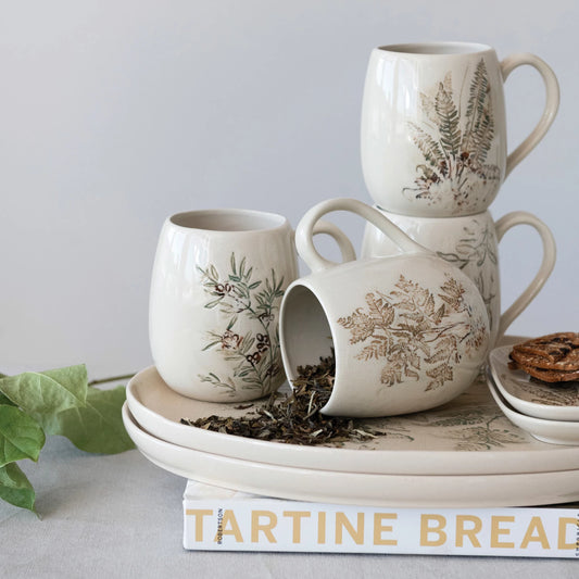 16 oz. Debossed Stoneware Mug