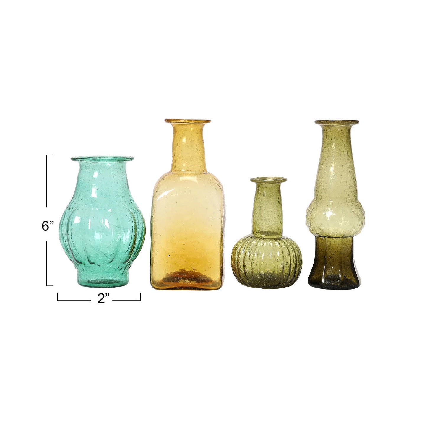 Hand-Blown Glass Vases