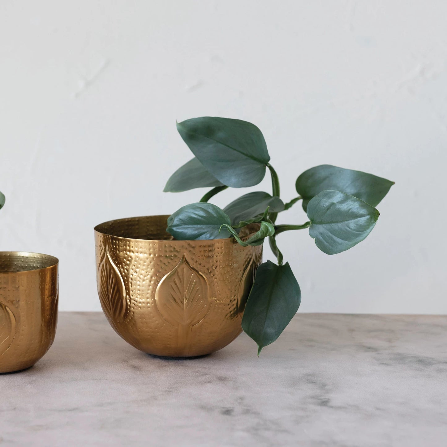 Debossed Metal Planters