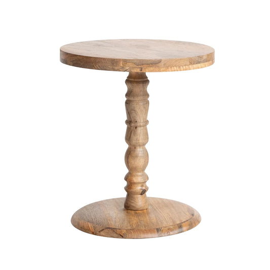 Mango Wood Side Table, Natural