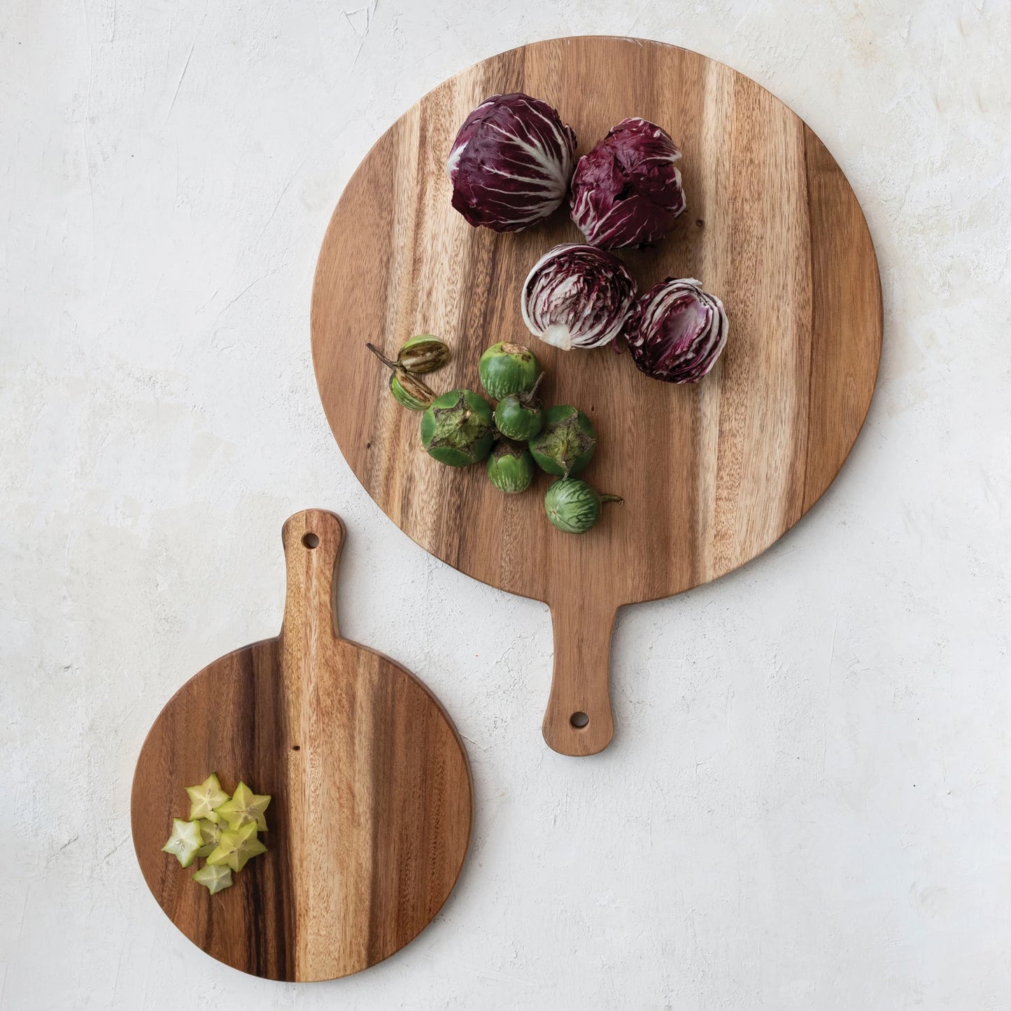 Suar Wood Cutting Board with Handle