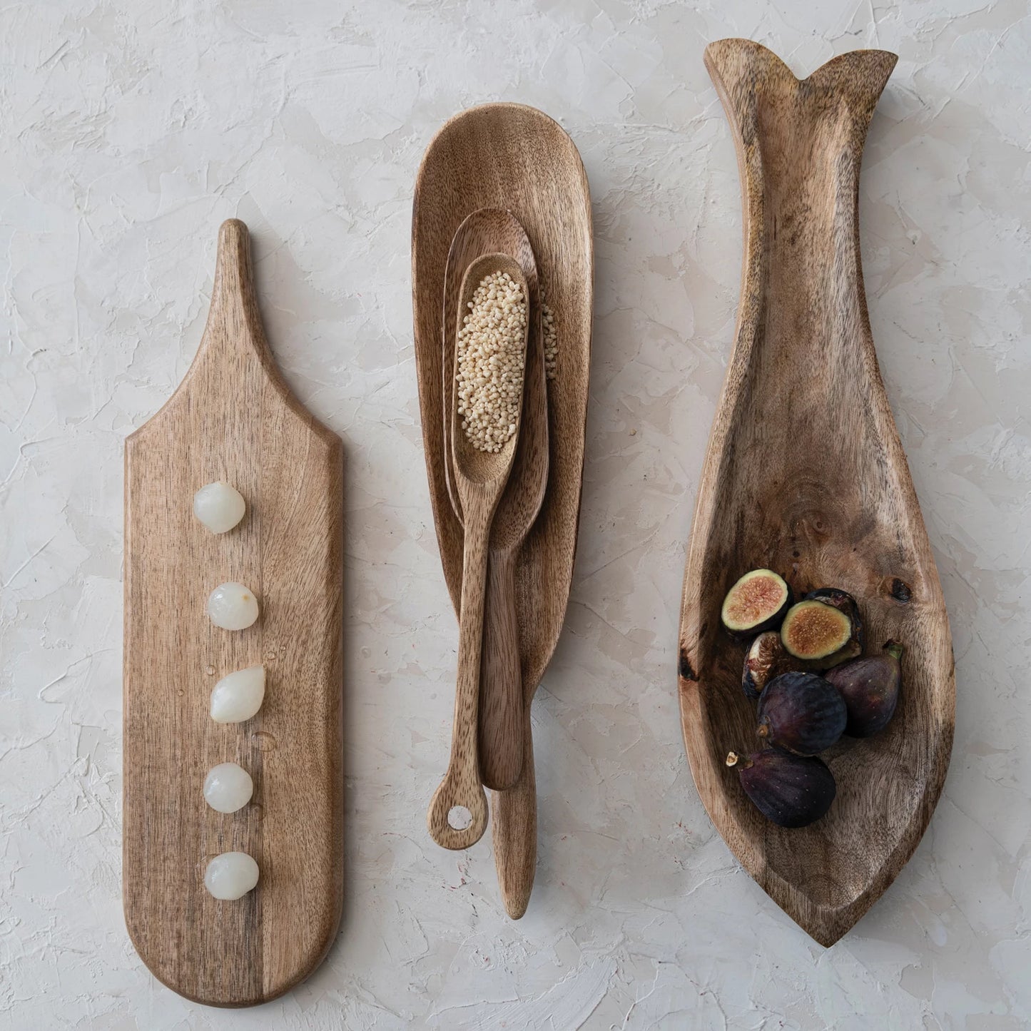 Mango Wood Serving Tray with Handle