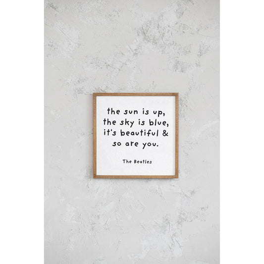 "The Sun Is Up…" Wall Decor