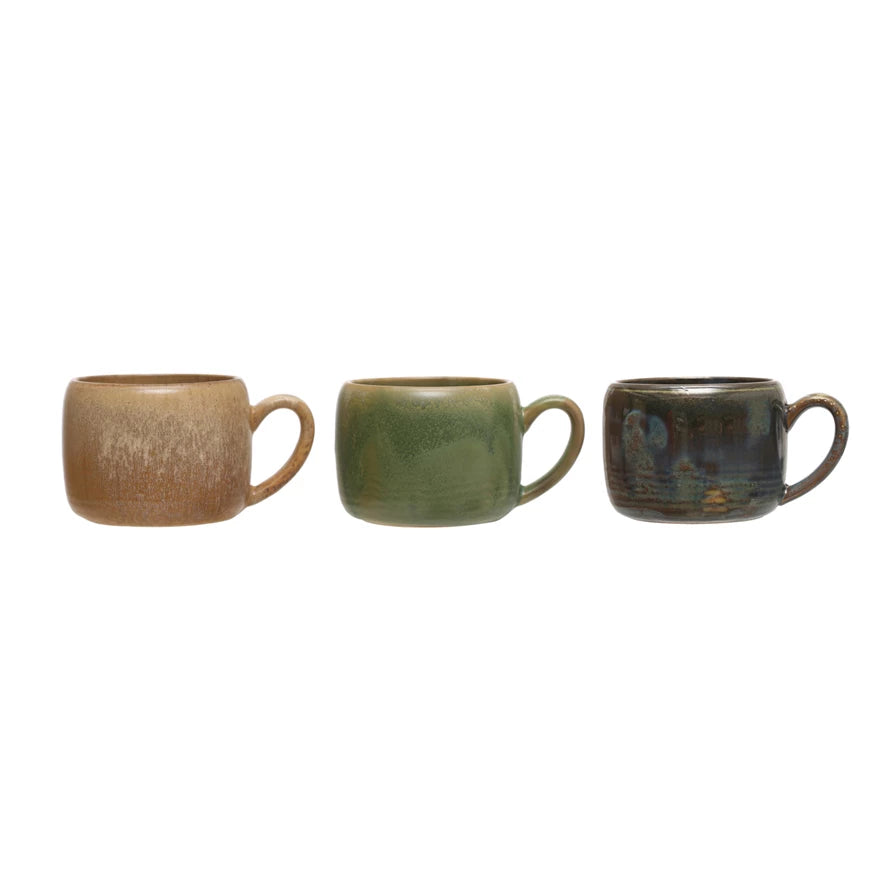 14 oz. Stoneware Mug, 3 Colors (Each One Will Vary)