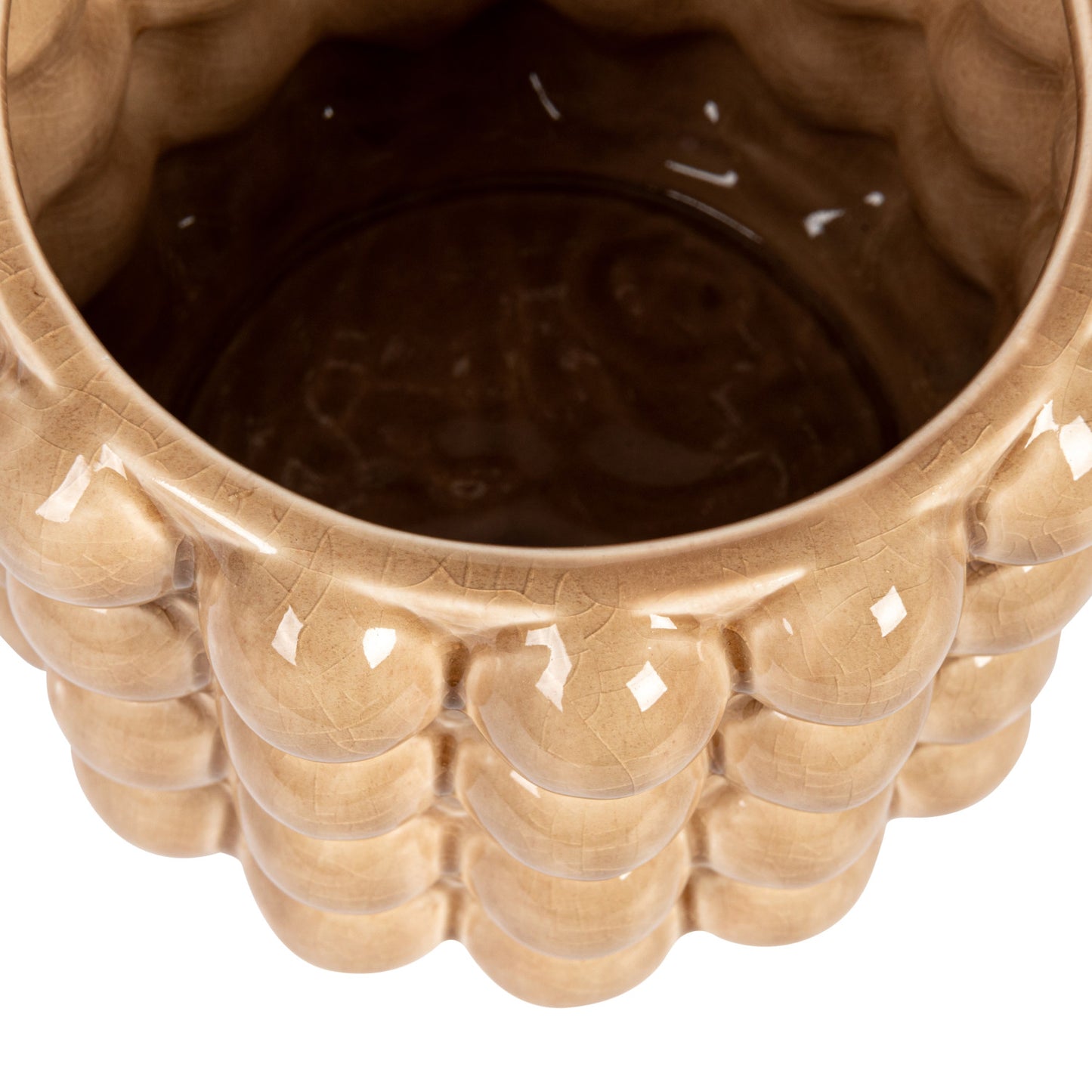 Stoneware Planter w/ Raised Dots