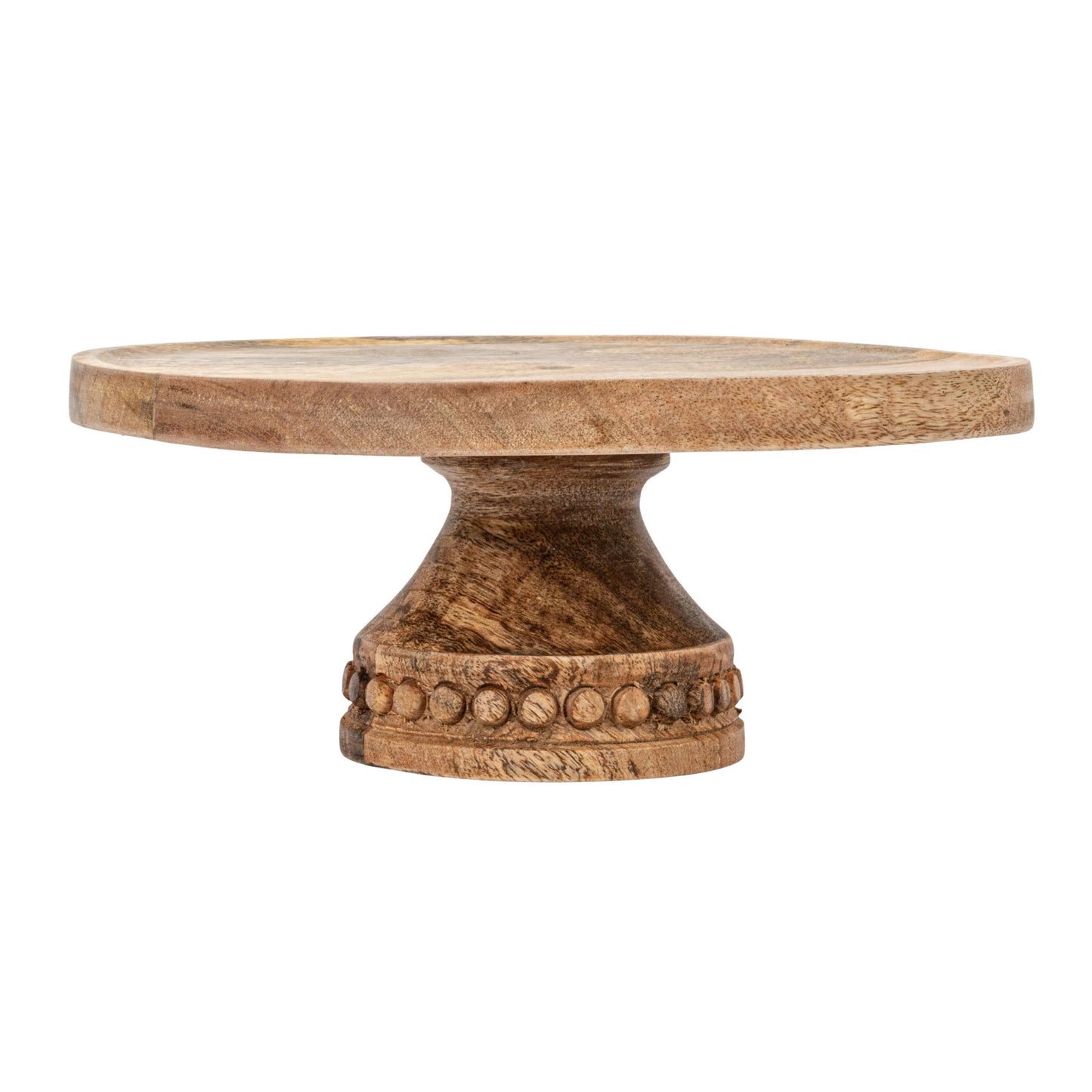 Hand-Carved Mango Wood Pedestal