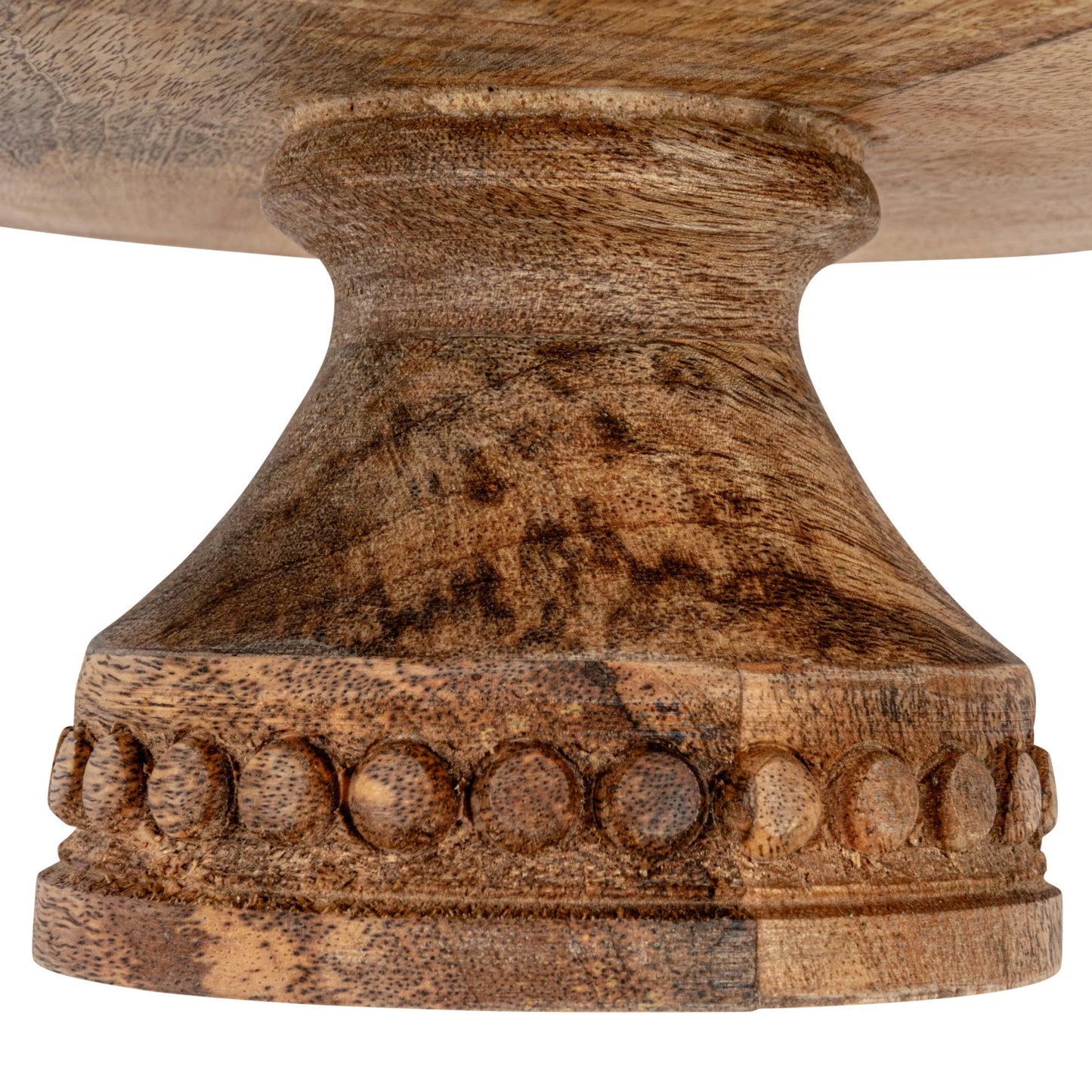 Hand-Carved Mango Wood Pedestal