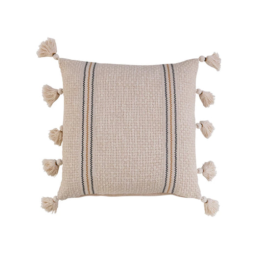 Square Woven Cotton Pillow