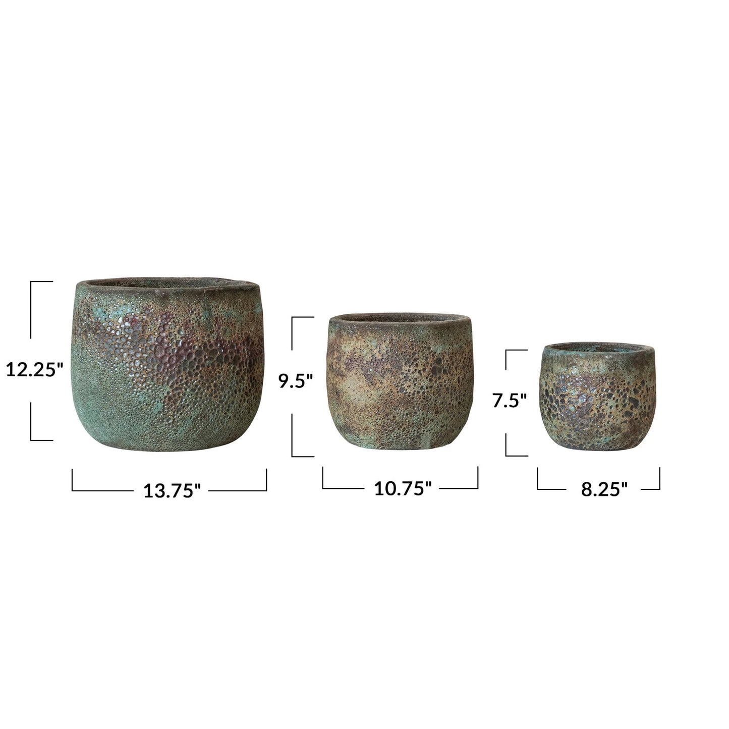 Coarse Terra-Cotta Planters