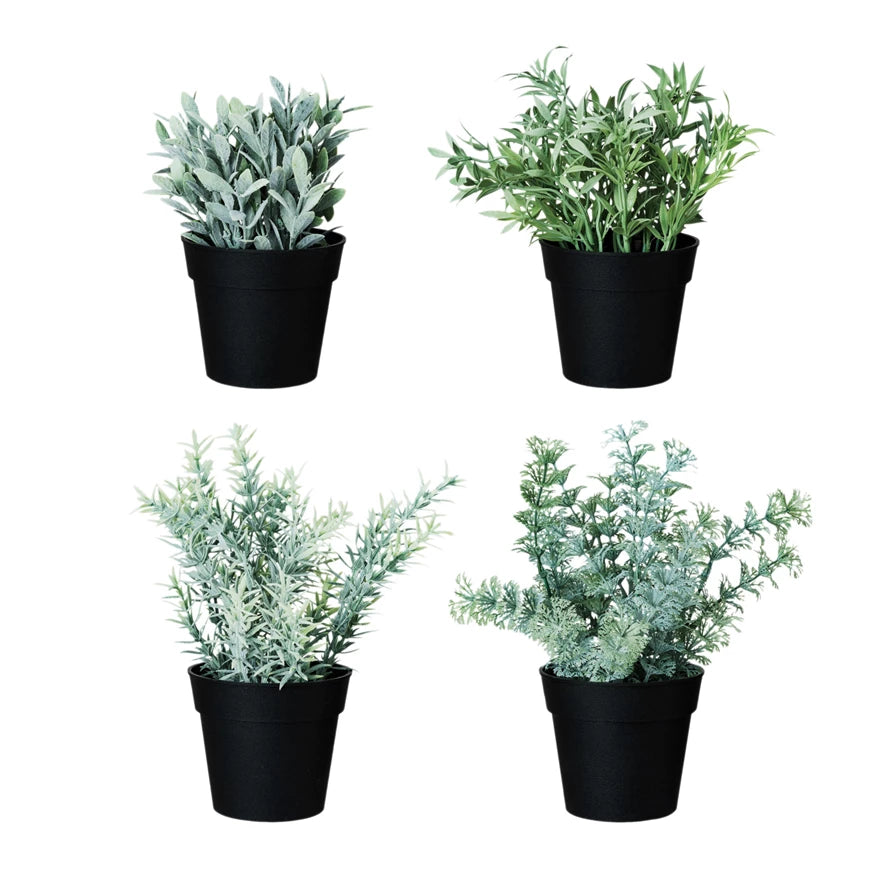 Faux Potted Herbs