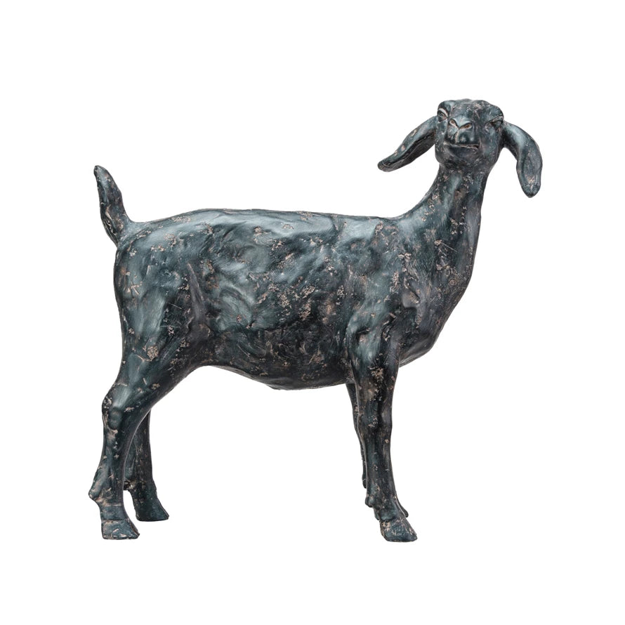 Resin Goat w/ Cast Iron Finish