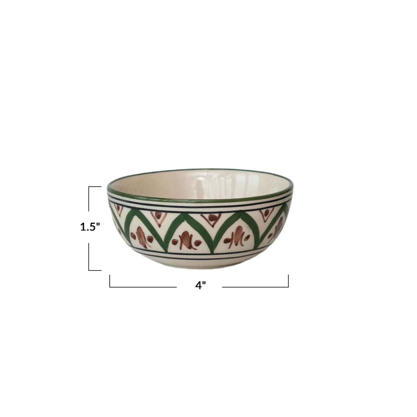 Hand-Painted Stoneware Bowl