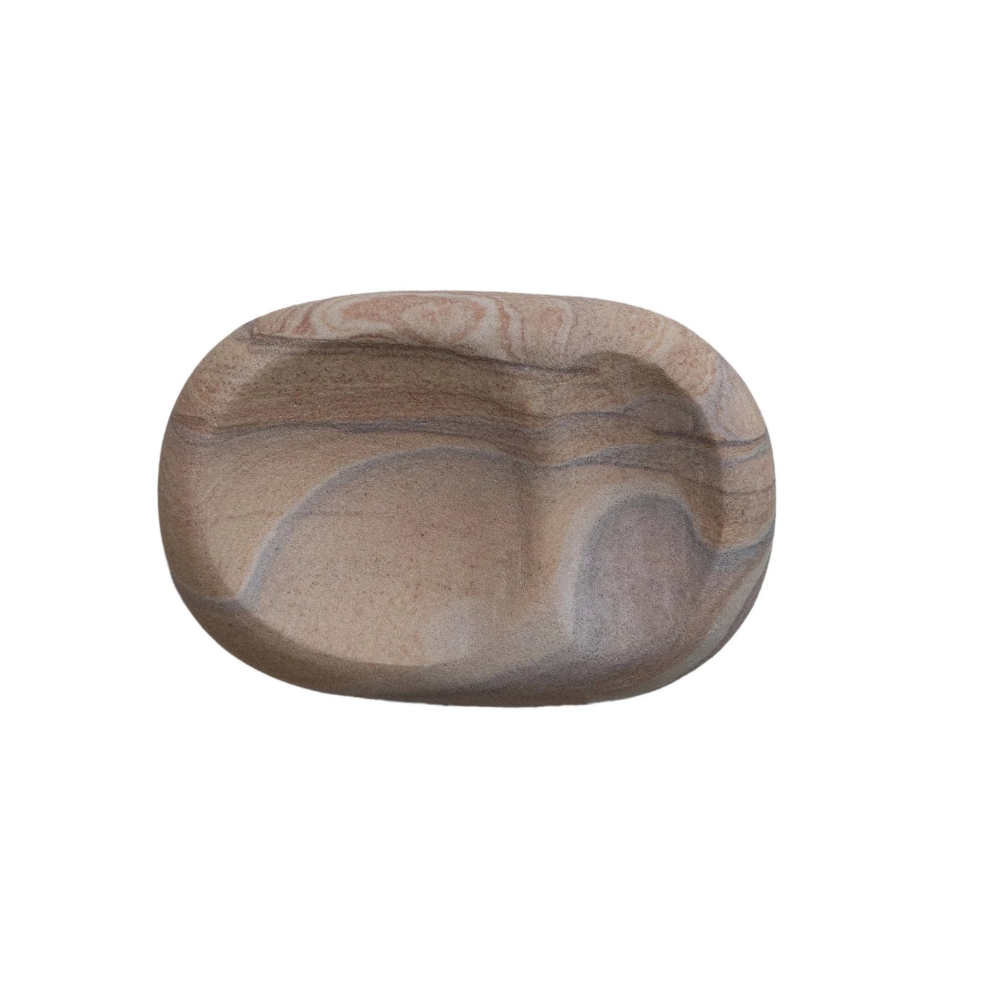 Decorative Sectioned Sandstone Dish