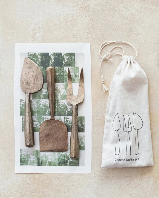 Metal Cheese Servers Set