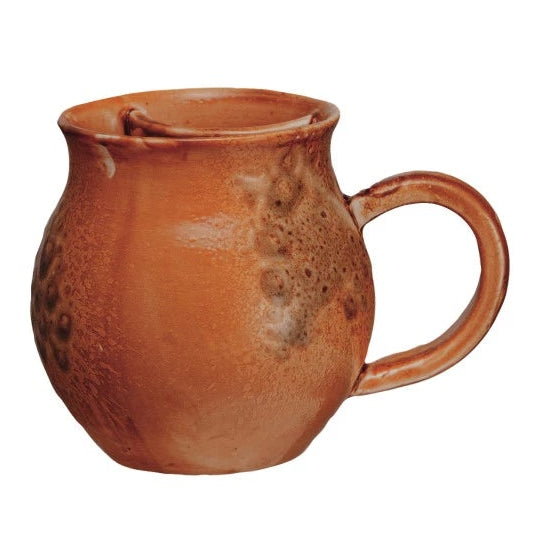 Stoneware Mug with Tea Bag Holder