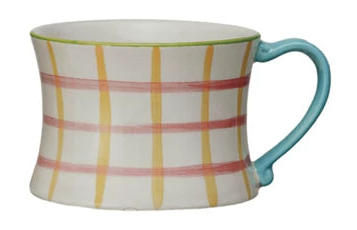 Hand-Painted Stoneware Mug