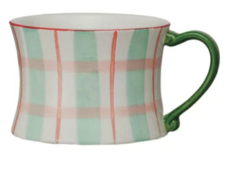 Hand-Painted Stoneware Mug