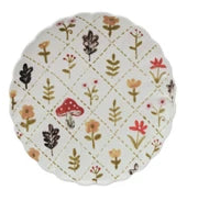 Stoneware Scalloped Plate