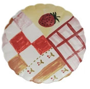 Stoneware Scalloped Plate