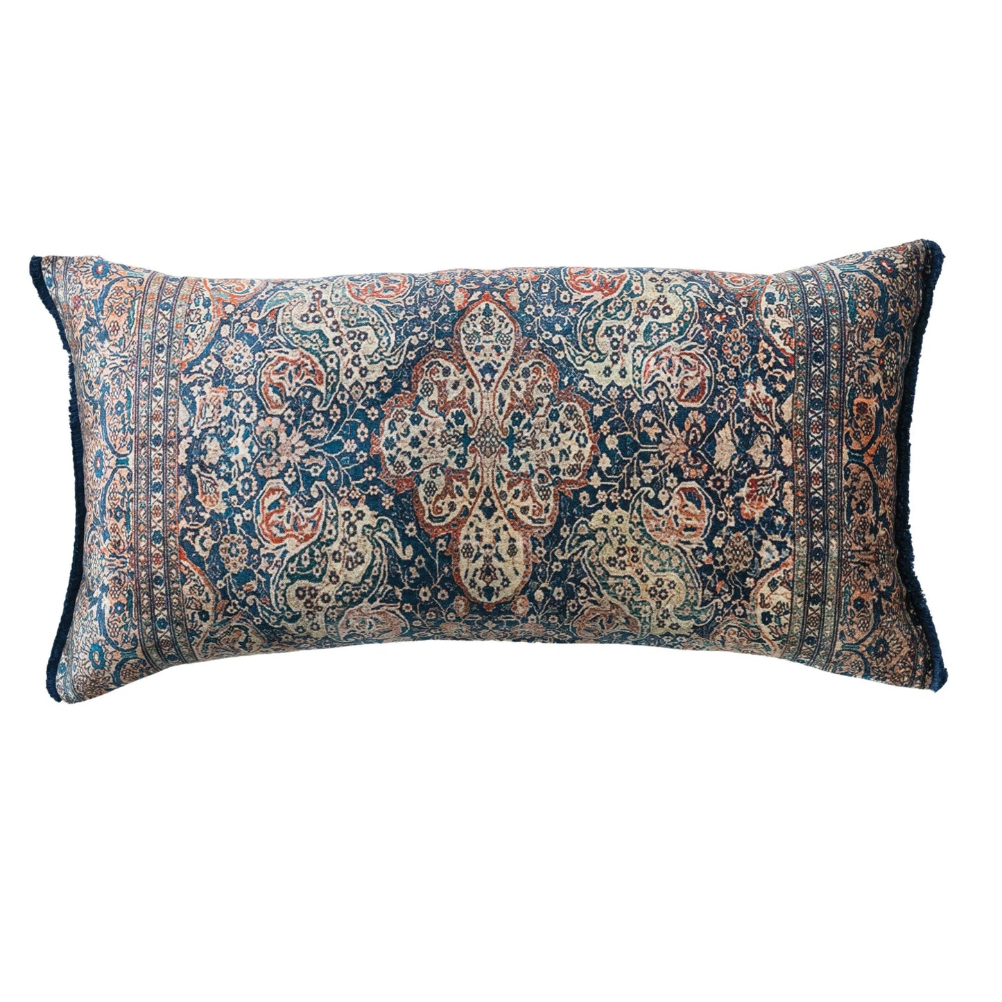 Velvet Printed Lumbar Pillow